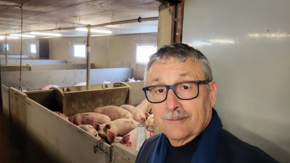 Pascal Cormery et ses cochons
Pascal Cormery and his pigs